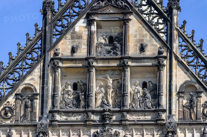 Detail Catholic Cathedral StPaulus-Dom
