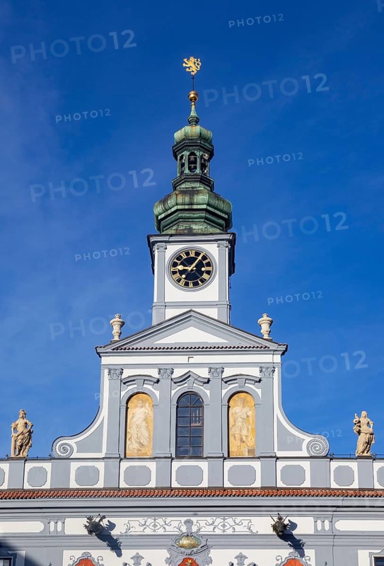 Town Hall on Premysl Otakar II Square in the historic old town of Ceske Budejovice