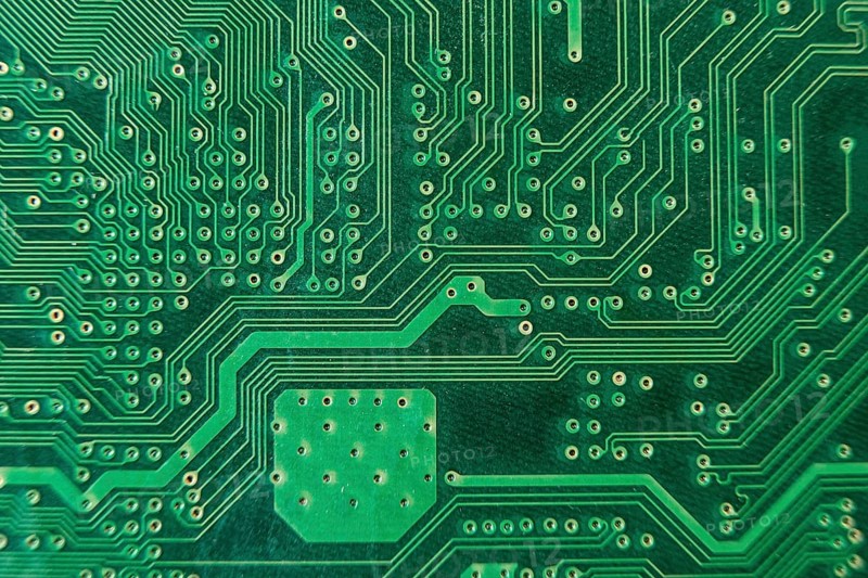 Top view hardware tech background