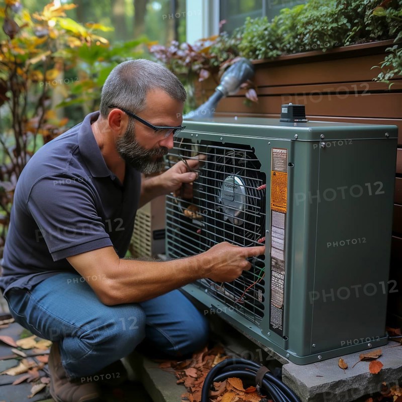 Handyman install a heat pump