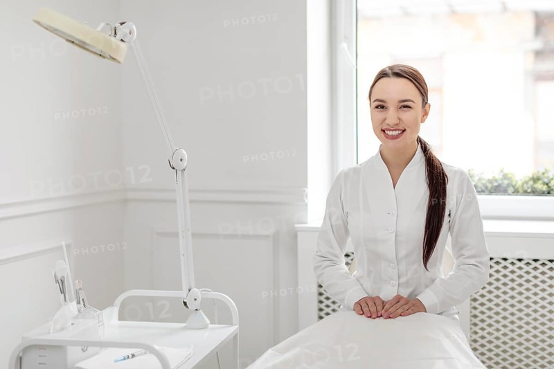 Beautician woman clinic
