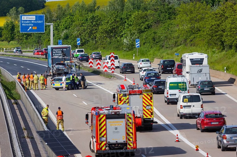 Slow-moving traffic on the A4