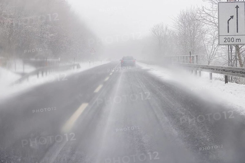 Motorway in winter
