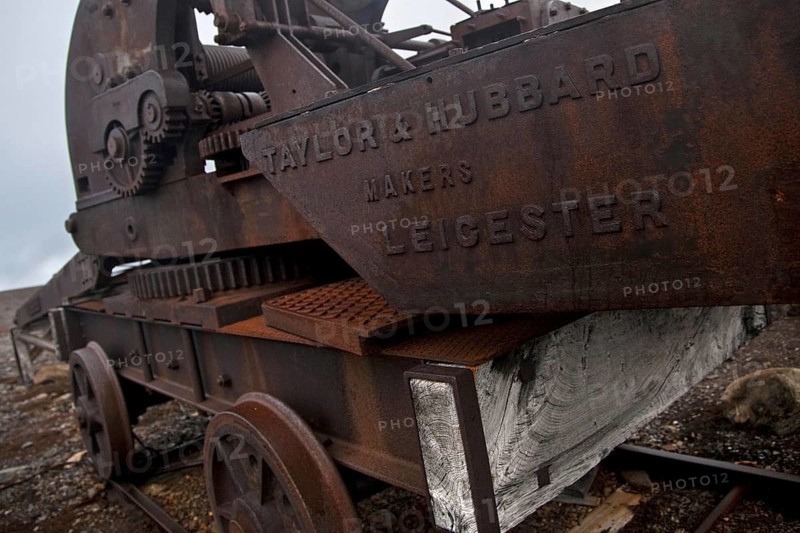 Old rusty machine in Camp Mansfield