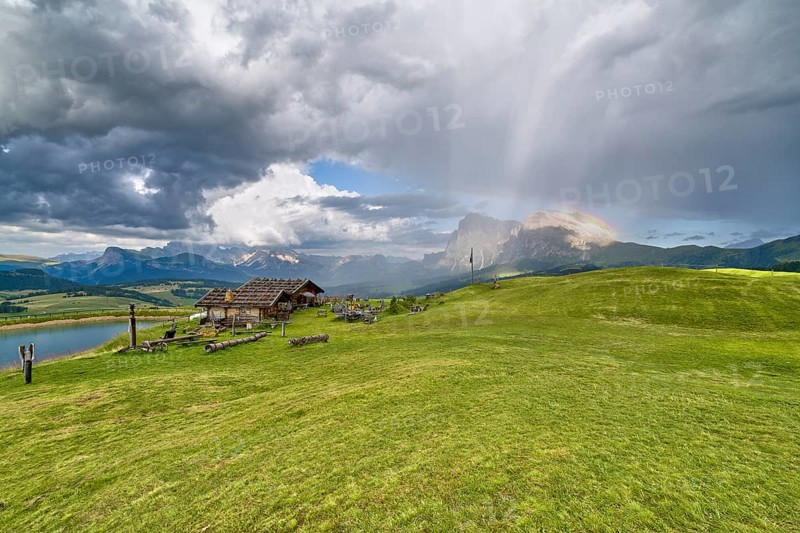 Edelweiss hut on the Alpe di Siusi