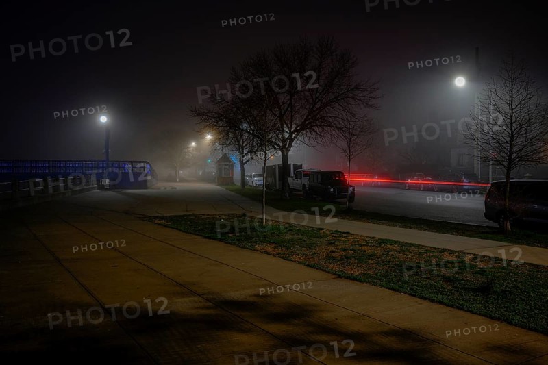 Foggy night in Sheepshead Bay