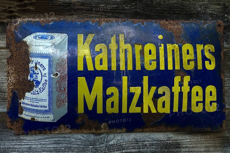 Old tin sign from the 1950s