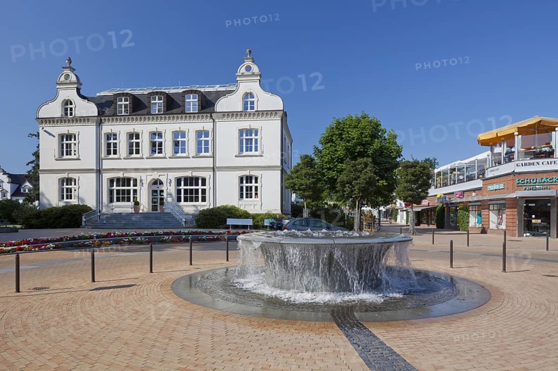 Fountain at the village square in Timmendorfer Strand