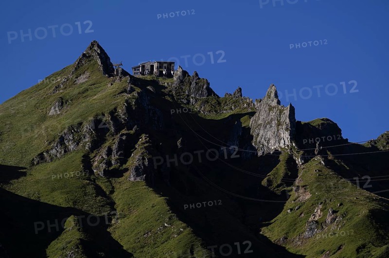 Telepherique du Sancy cable car mountain station on the Pic de Sancy