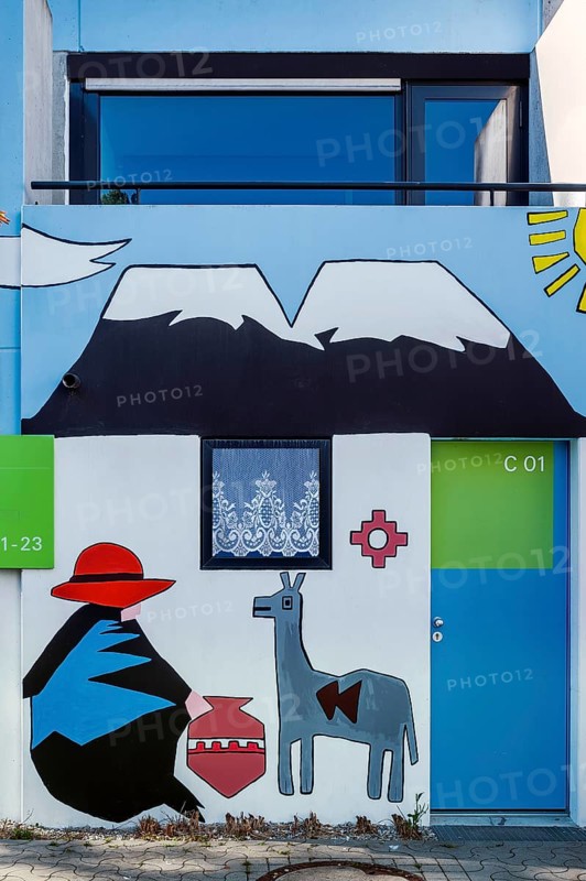 Colourful facade