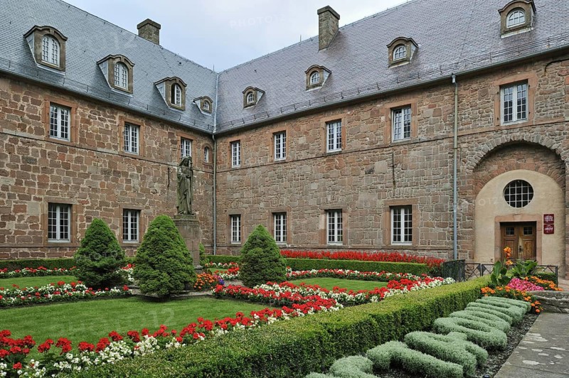 Garden at the Mont Sainte-Odile monastery