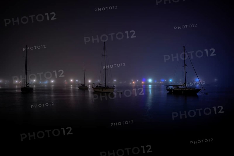 Foggy night in Sheepshead Bay