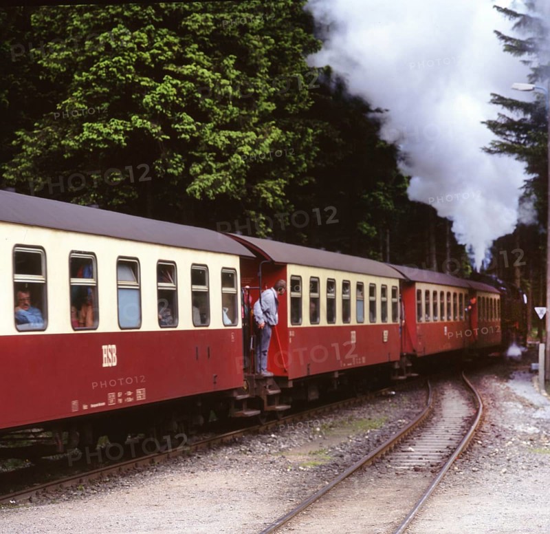 Harz narrow gauge railway at the Brocken. 80s