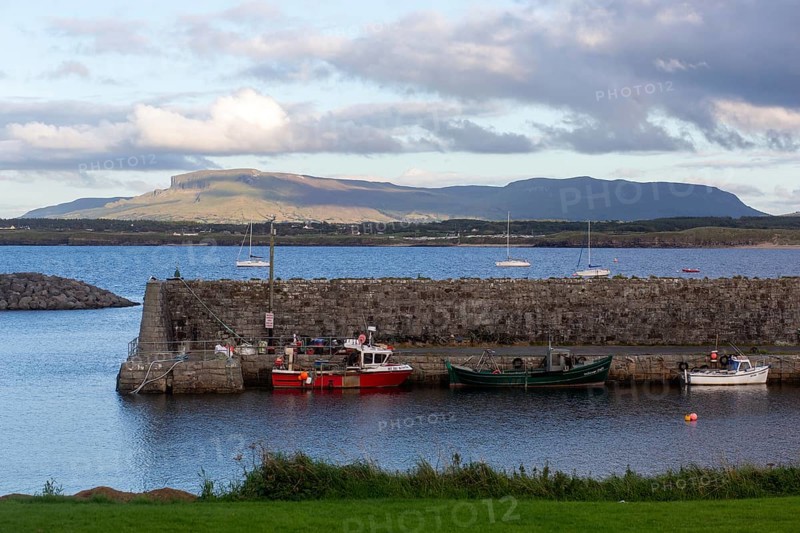 A beautiful evening at a fishing village on the west coast of Ireland along the wild Atlantic way. Mullaghmore
