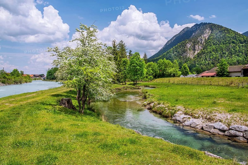 Spring Landscape with Muehlbach