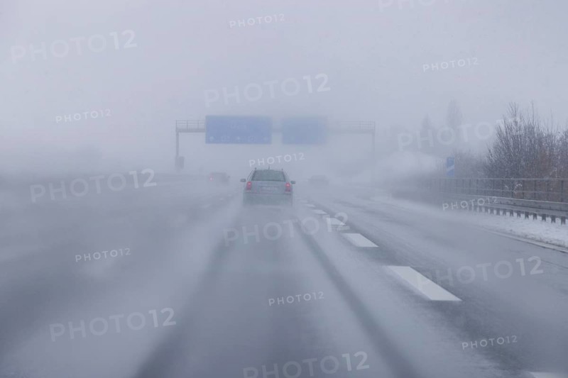 Motorway in winter