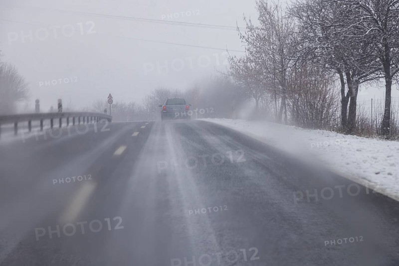 Motorway in winter