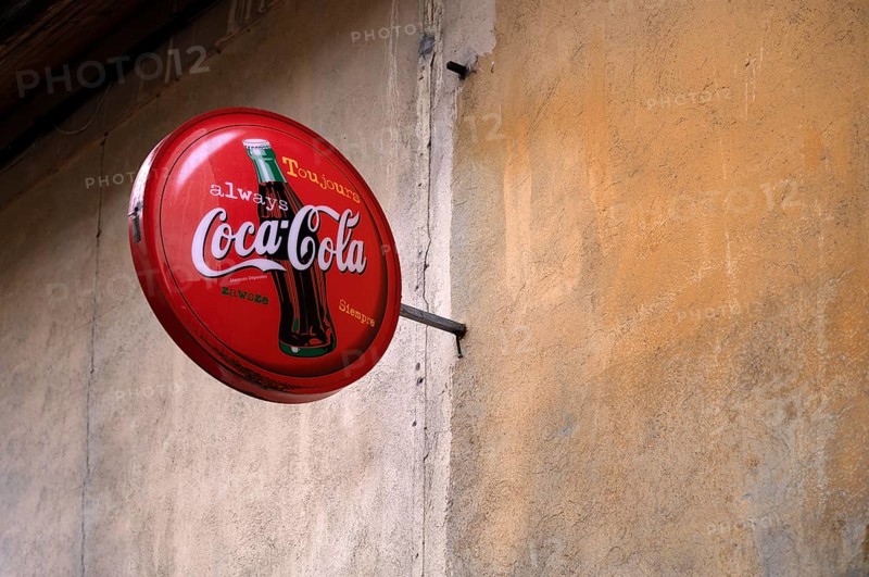 Historical Coca Cola nose sign