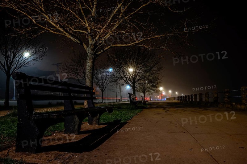 Foggy night in Sheepshead Bay