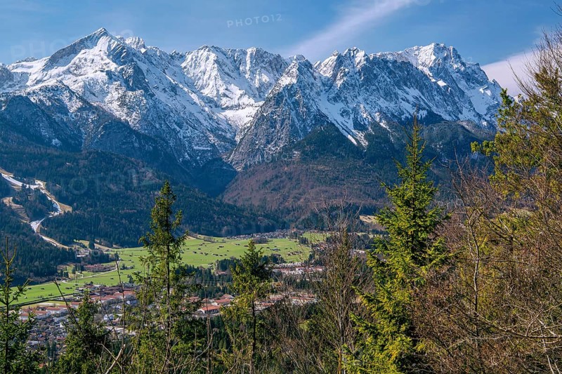 View from the Martinshuette of the valley