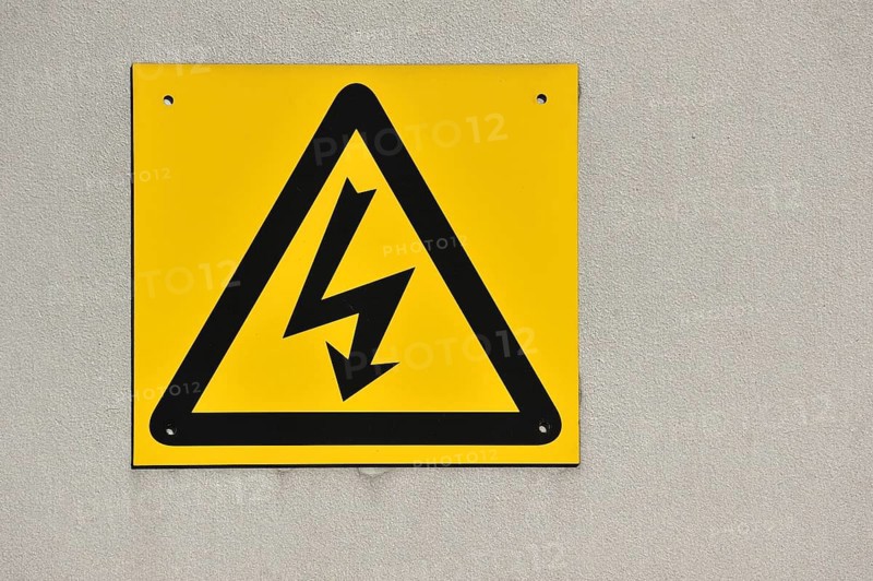 Electricity warning sign