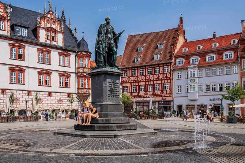 Market Square with Prince Albert Monument and Town House in the Old Town