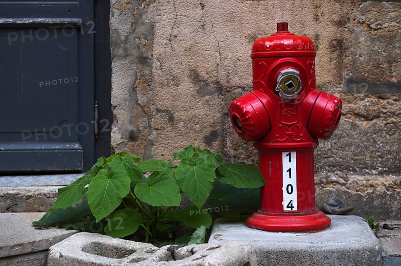 Red hydrant