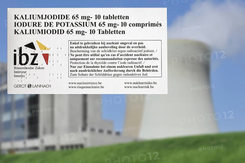 Doel nuclear power plant and iodide tablets to protect Belgian residents from radioactive fall-out in the event of an accident or leak in Belgium