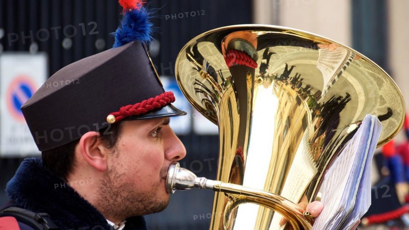 Musician in band