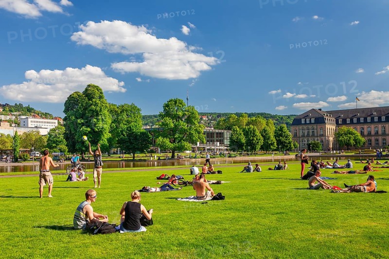 Schlosspark in summer