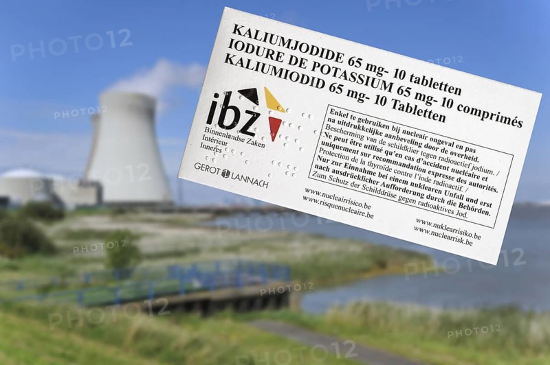 Doel nuclear power plant and iodide tablets to protect Belgian residents from radioactive fall-out in the event of an accident or leak in Belgium