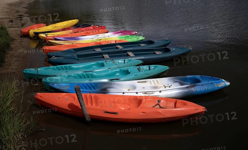 Colourful boats