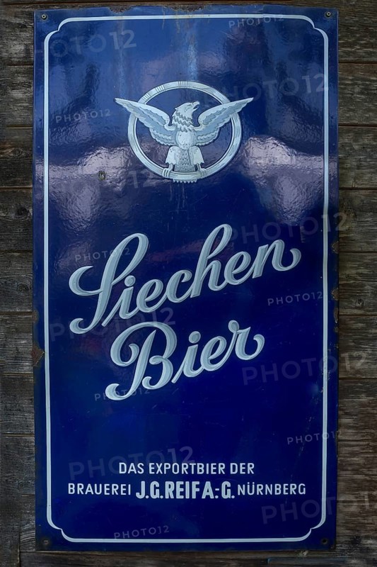 Old enamel sign from the 1950s