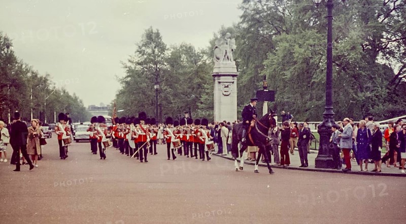Changing The Guard on the Mall just in front of arriving at Buckingham Palace