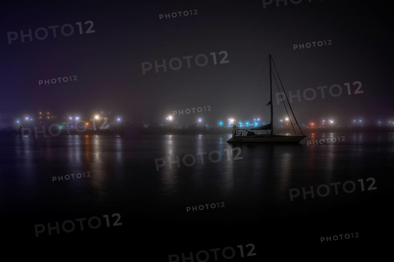 Foggy night in Sheepshead Bay