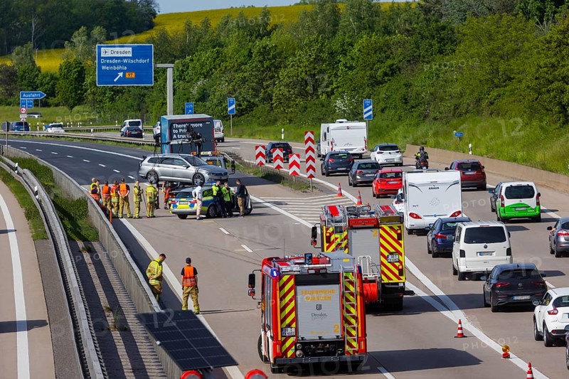 Slow-moving traffic on the A4