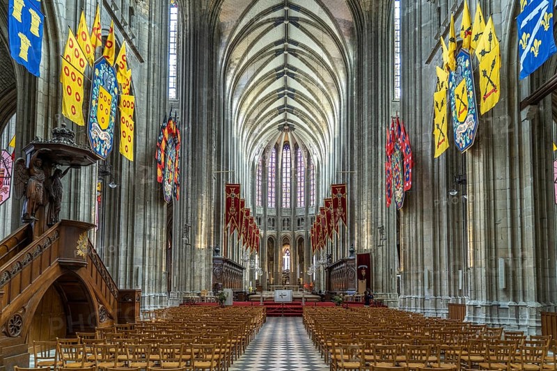Interior of Sainte-Croix Cathedral Orleans
