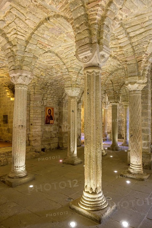Longobard crypt in the monastery of San Salvatore di Monte Amiata