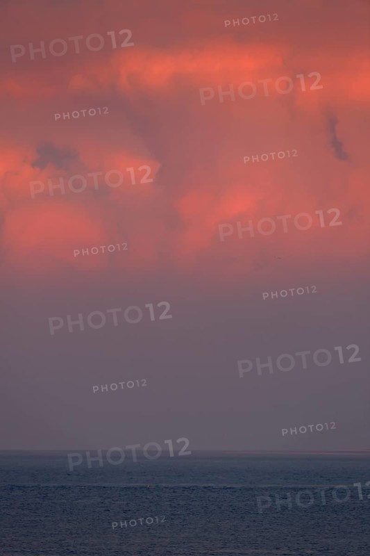 Cloud formation at sunset on the island of Minsener Oog