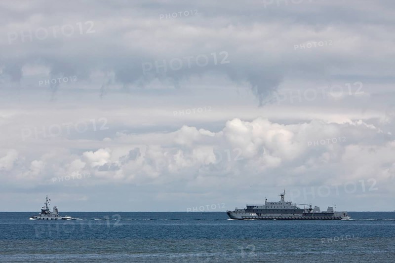 Former residential ship of the GDR People's Navy in the Weser fairway off Minsener Oog