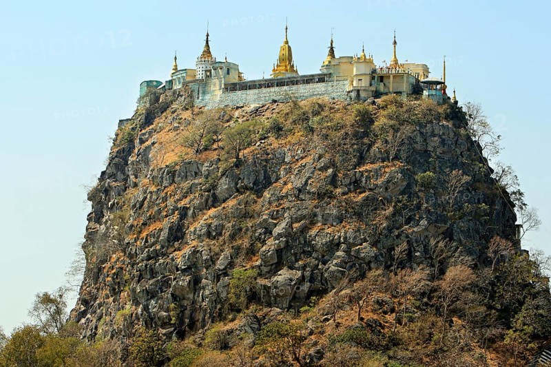 Pagoda on rock