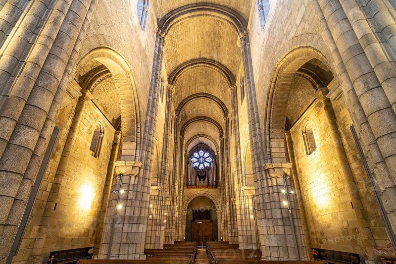Interior of the Se do Porto Cathedral