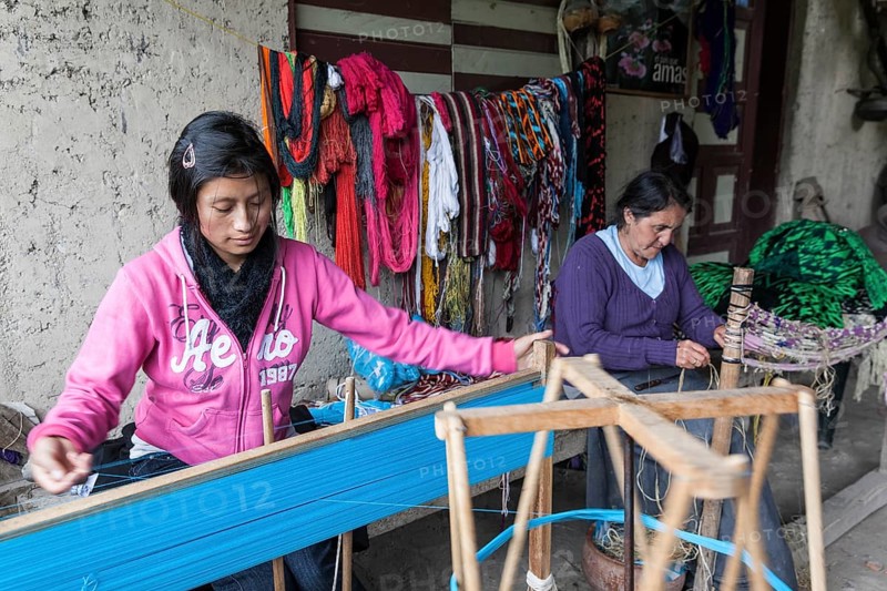 Indian woman weaving