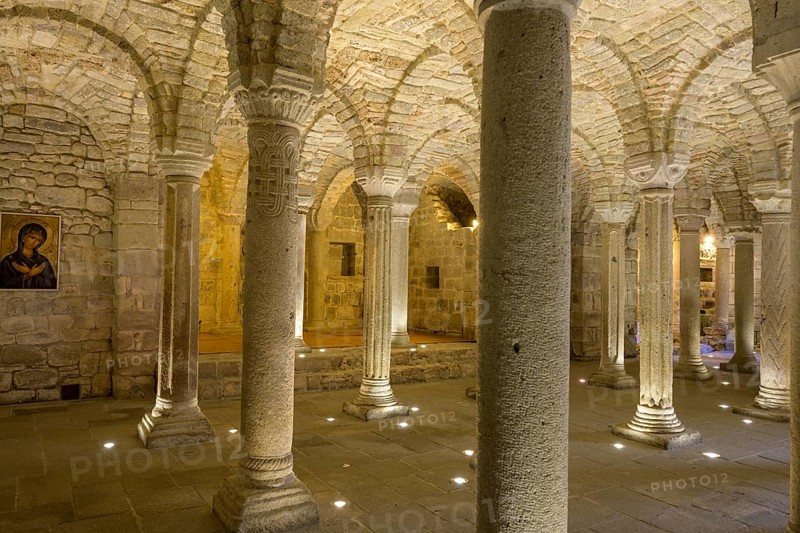 Longobard crypt in the monastery of San Salvatore di Monte Amiata