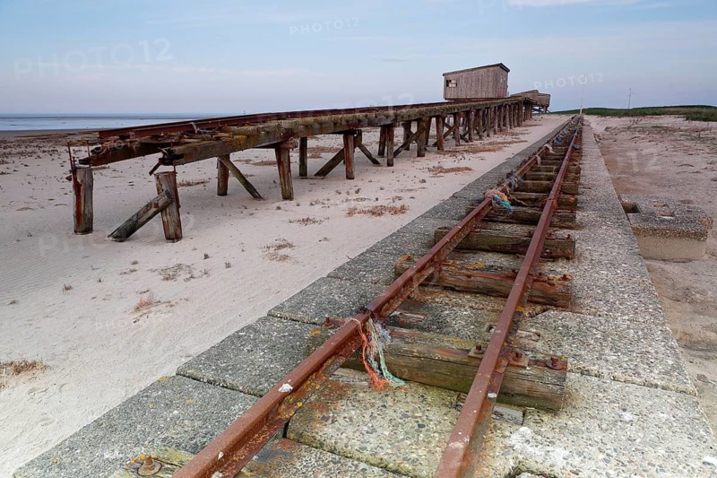 Decayed infrastructure on the island of Minsener Oog