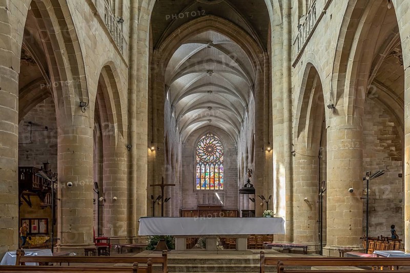 Interior of the Saint-Malo Church in Dinan