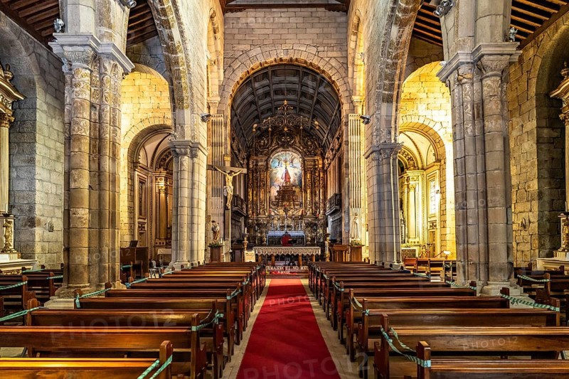 Interior of the church Igreja de Nossa Senhora da Oliveira