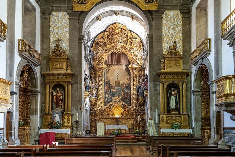 Interior of the church Igreja de Sao Nicolau