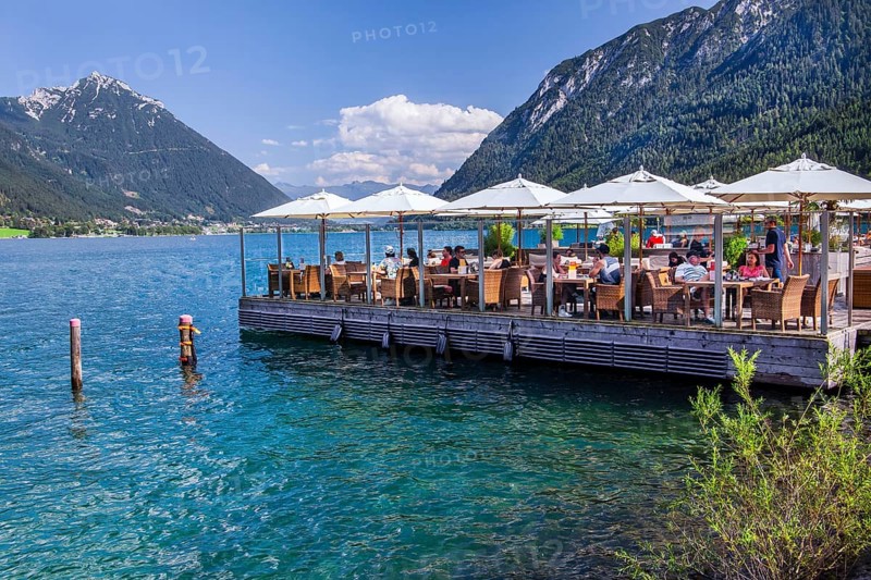 Restaurant terrace on the lake