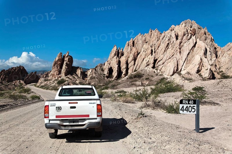 Pickup in Quebrada las Flechas Gorge